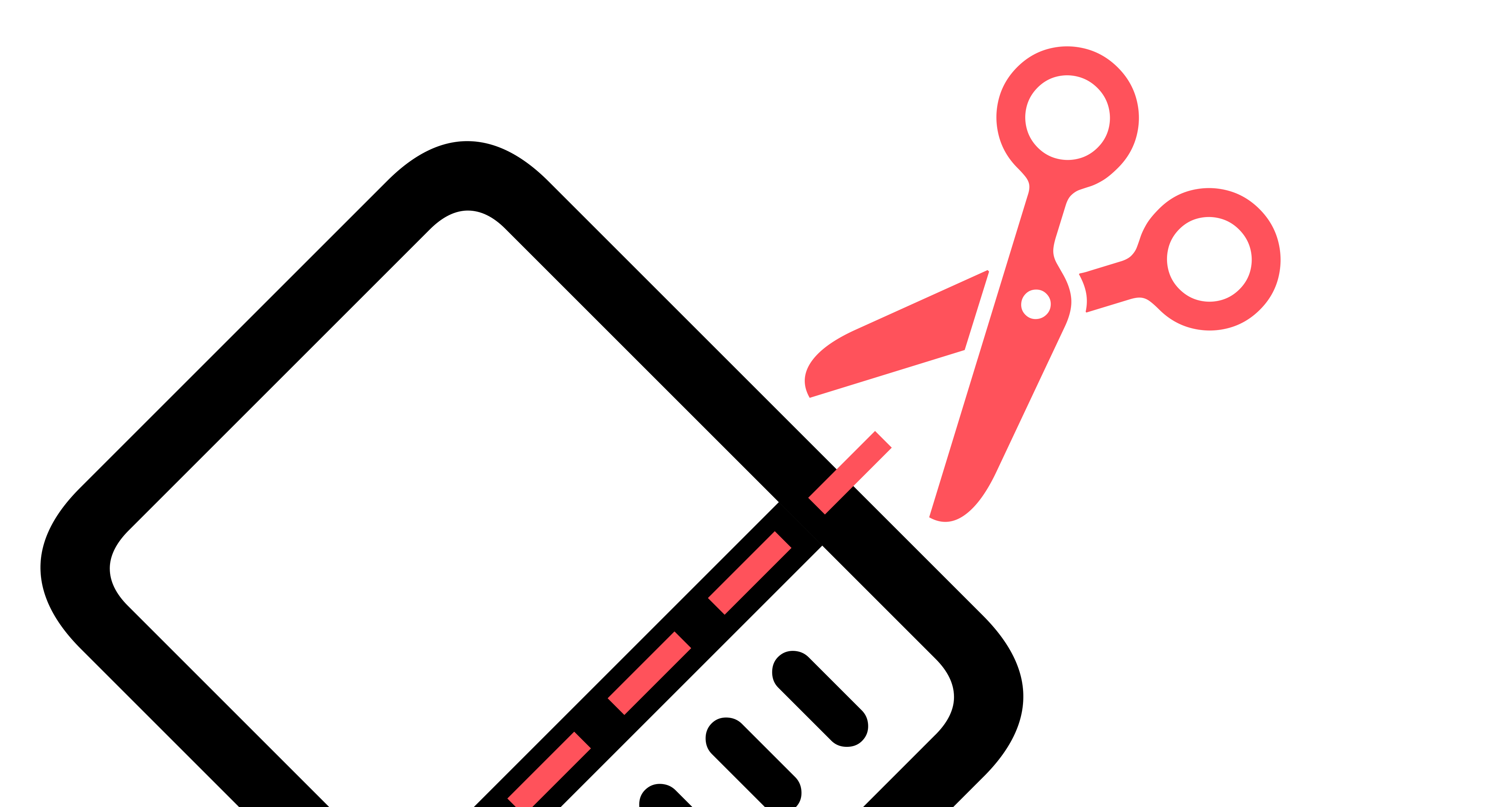 Right column scissors cut