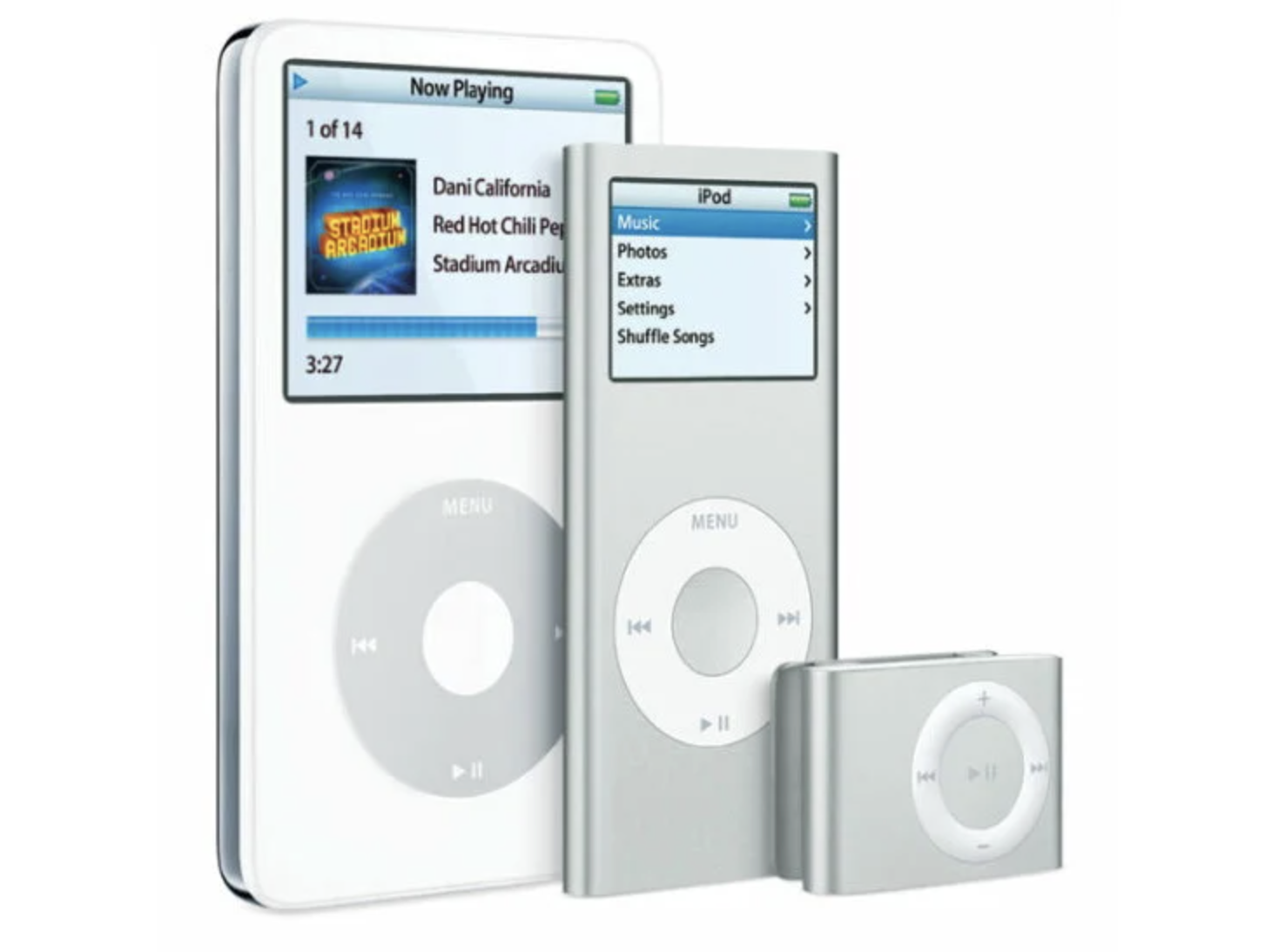 Pictures of iPods from Apple
