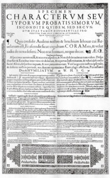 Claude Garamond Specimen