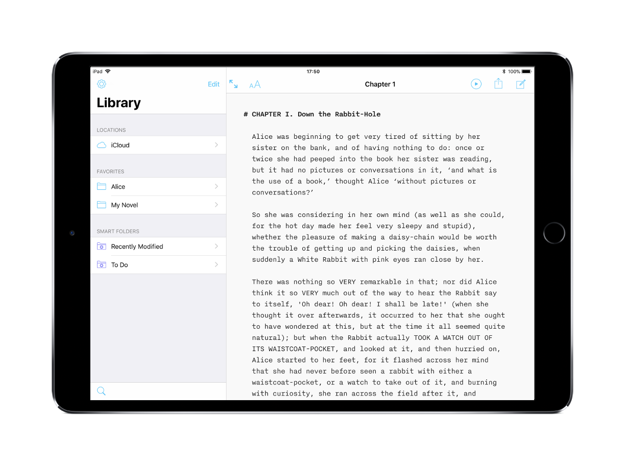 ia writer pro ipad