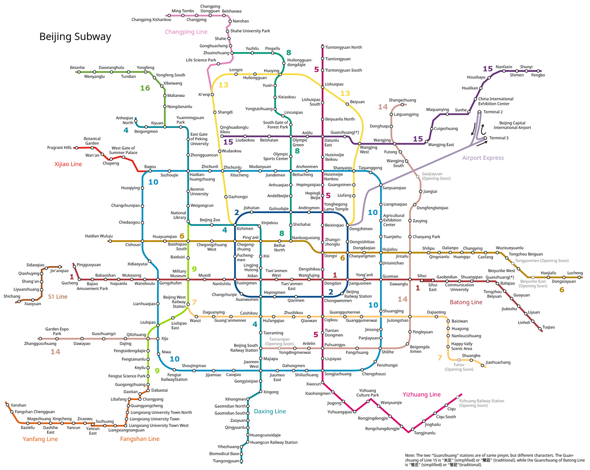 Beijing Subway 2018