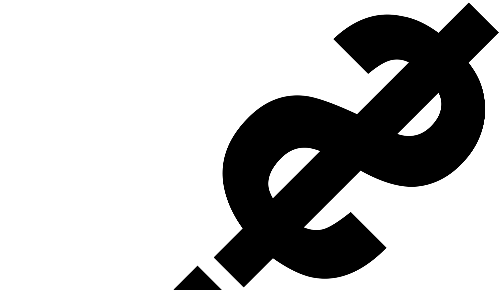 dollar sign as question mark
