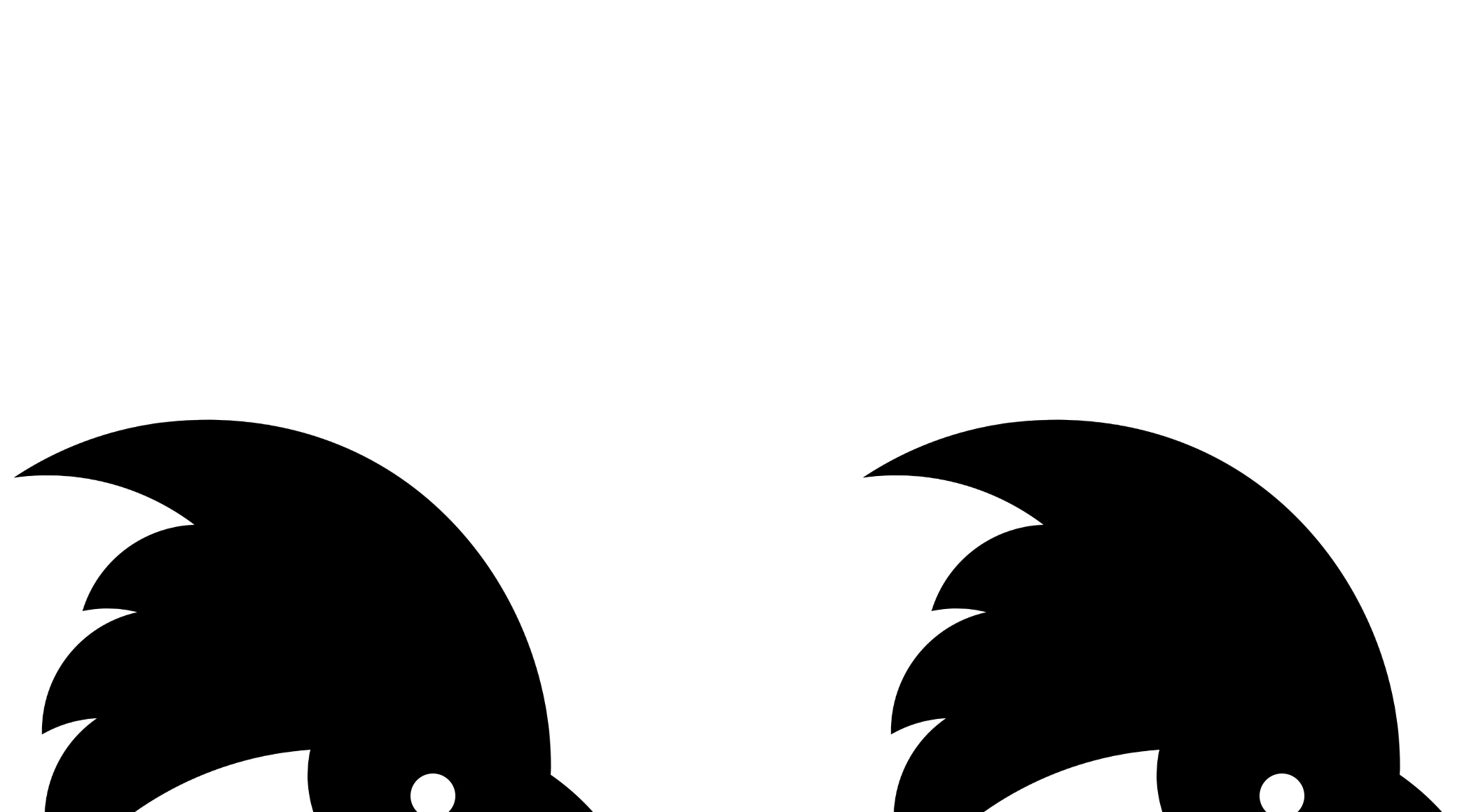 Upside down logo of Twitter as searching eyes