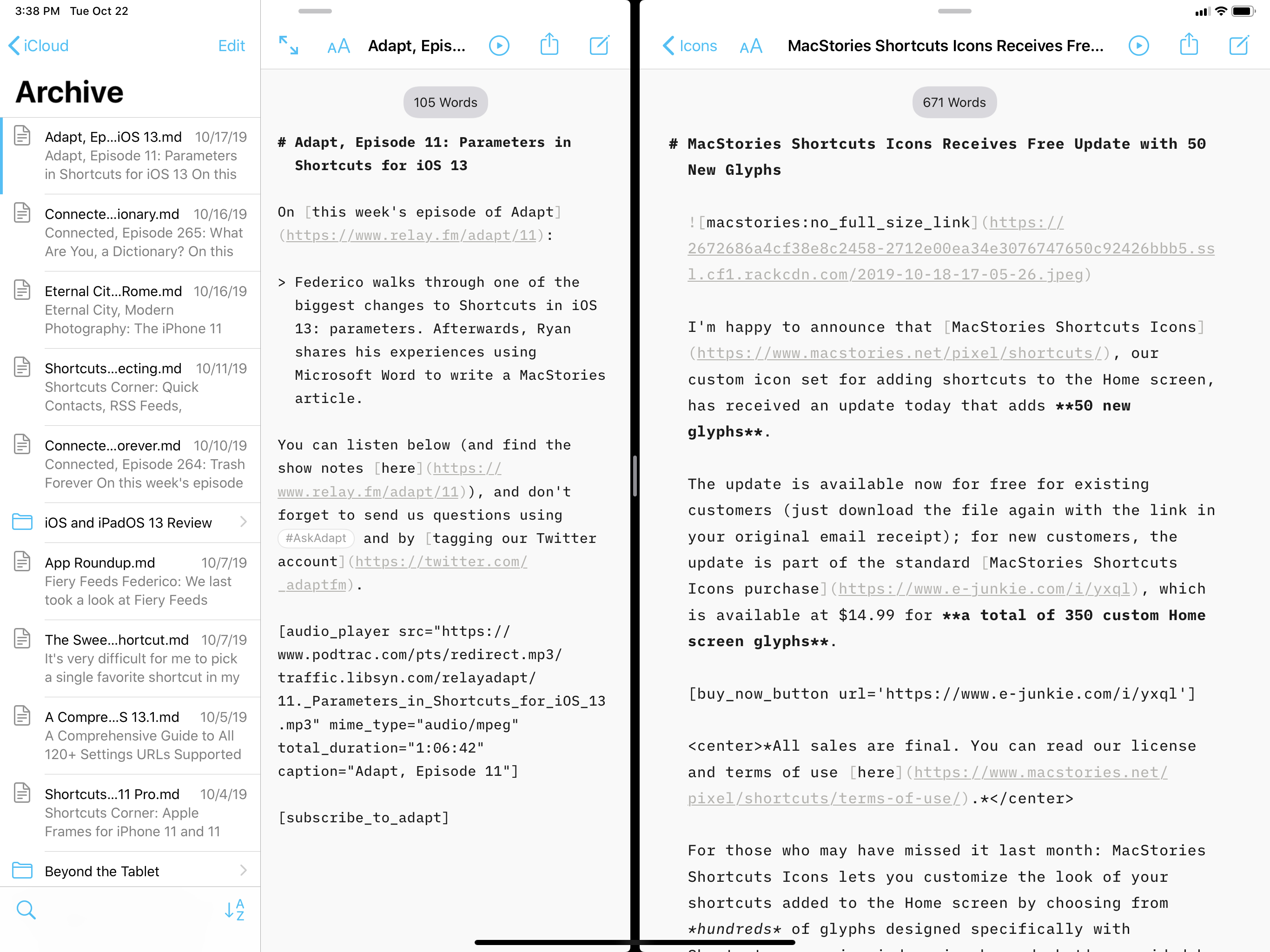 Multiple Windows in iA Writer