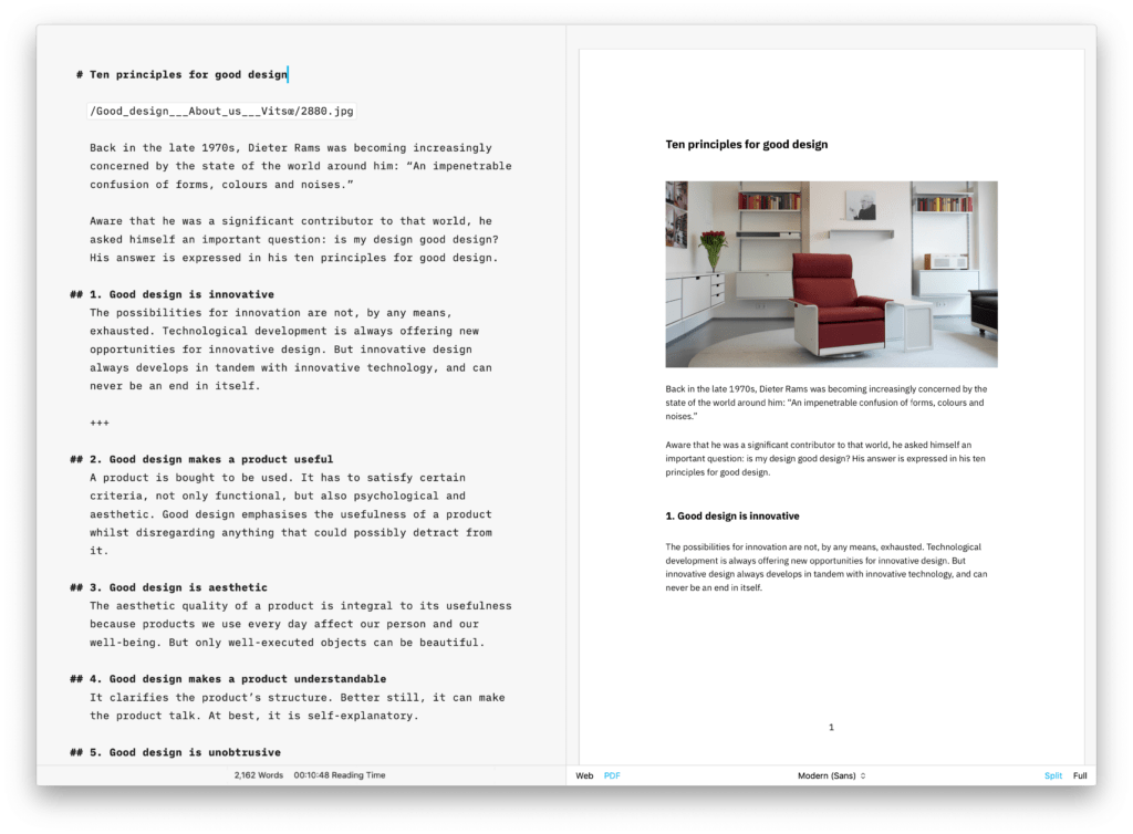 New PDF Preview, Better Web Publishing, Improved Editing - iA Writer: The Focused Writing App