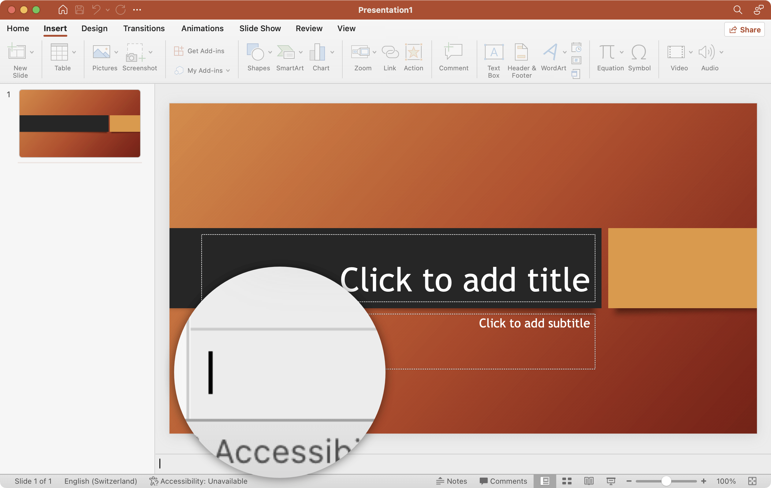 Keynote has given some attention to presentation notes. The font has a readable size and notes are displayed in a useful way when you present. In PowerPoint they are still hard to spot and the font is small.