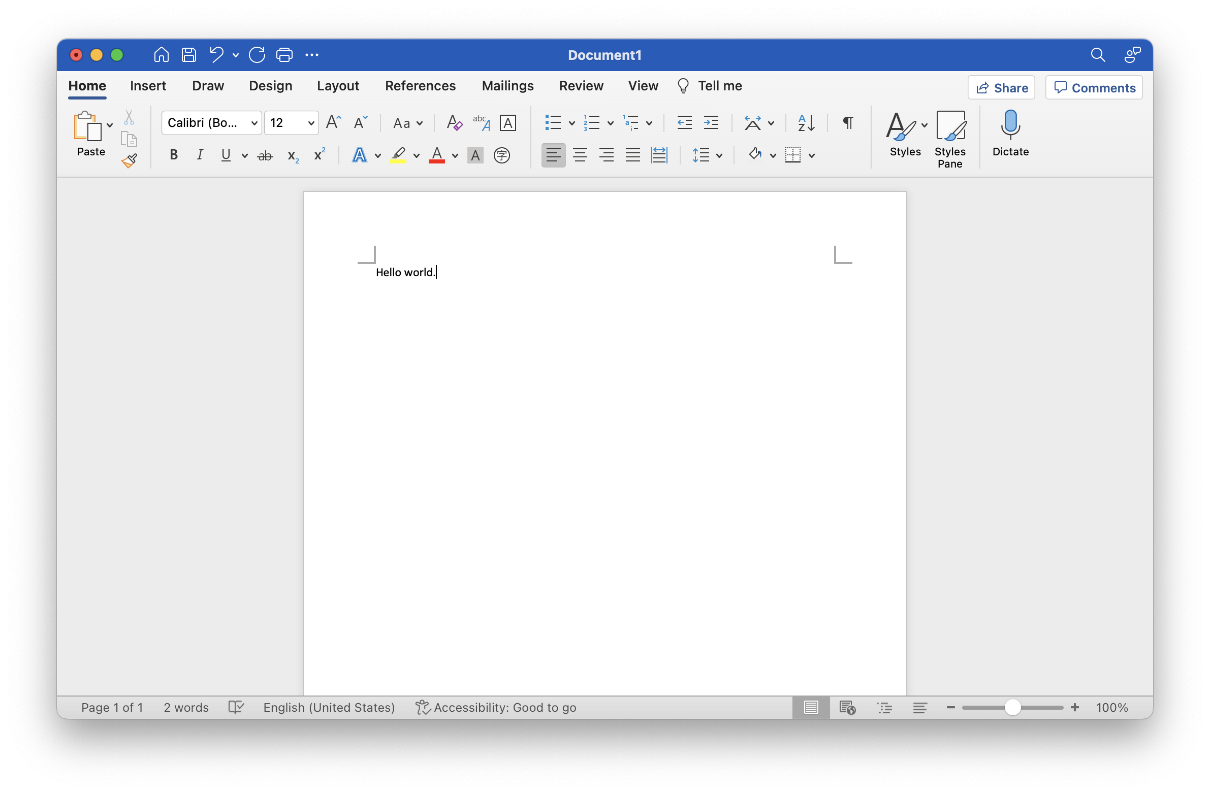 iA Writer compared to MS Word