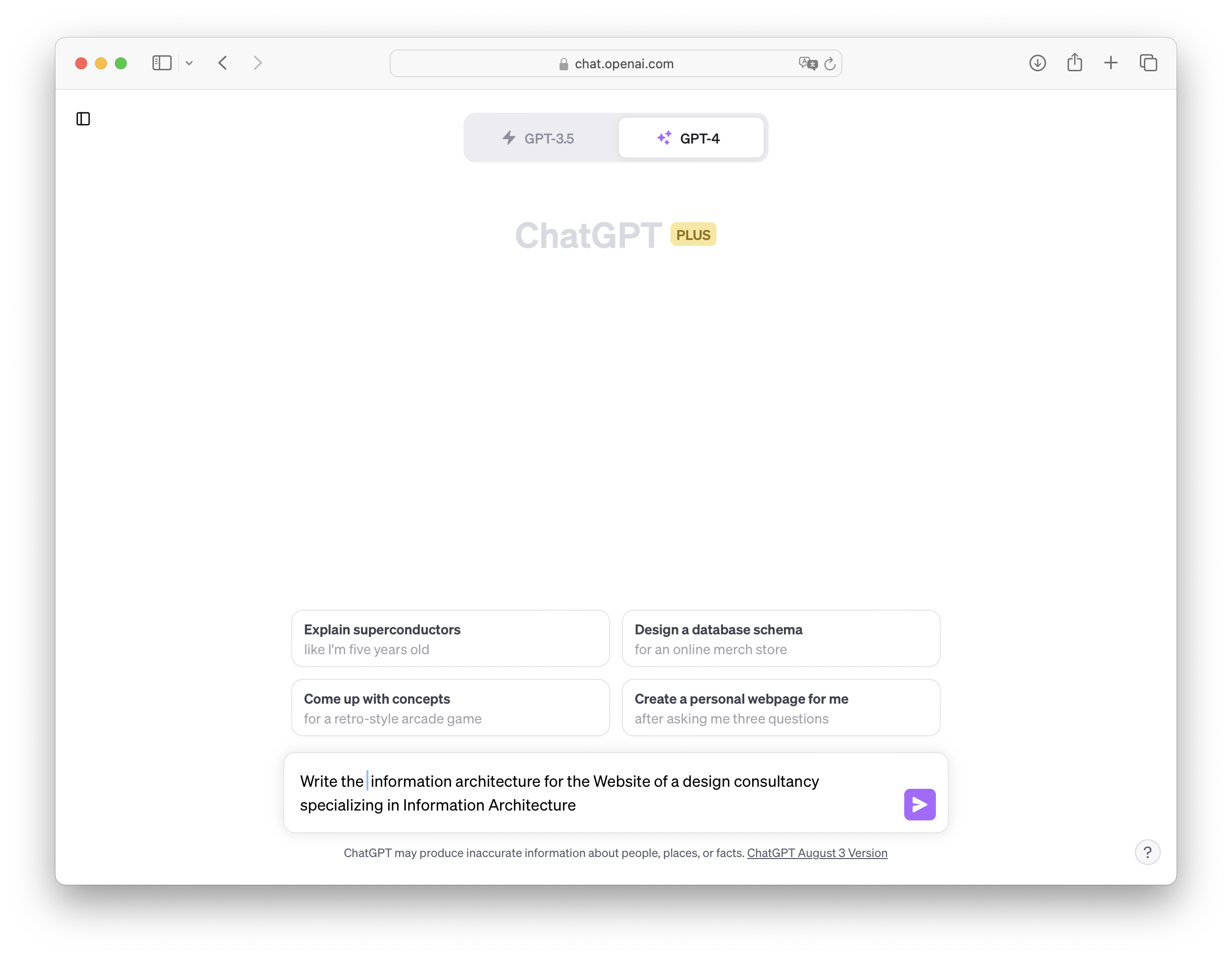 Prompt: Write the information architecture for the Website of a design consultancy specializing in Information Architecture
