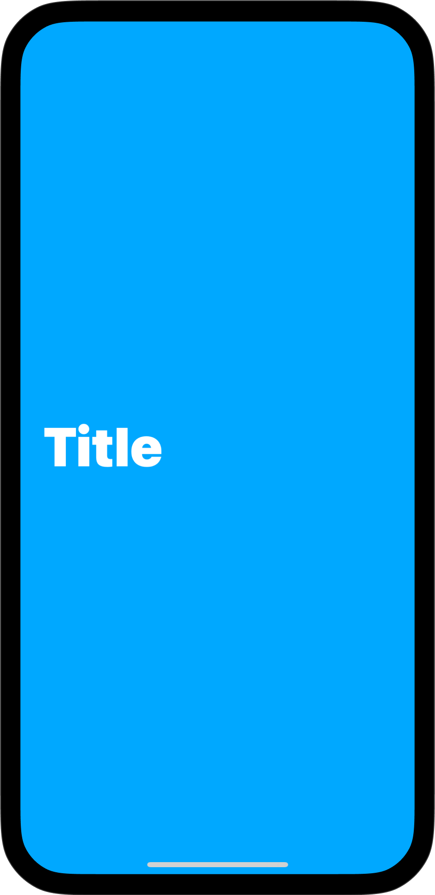 A slide showcasing how titles are rendered.