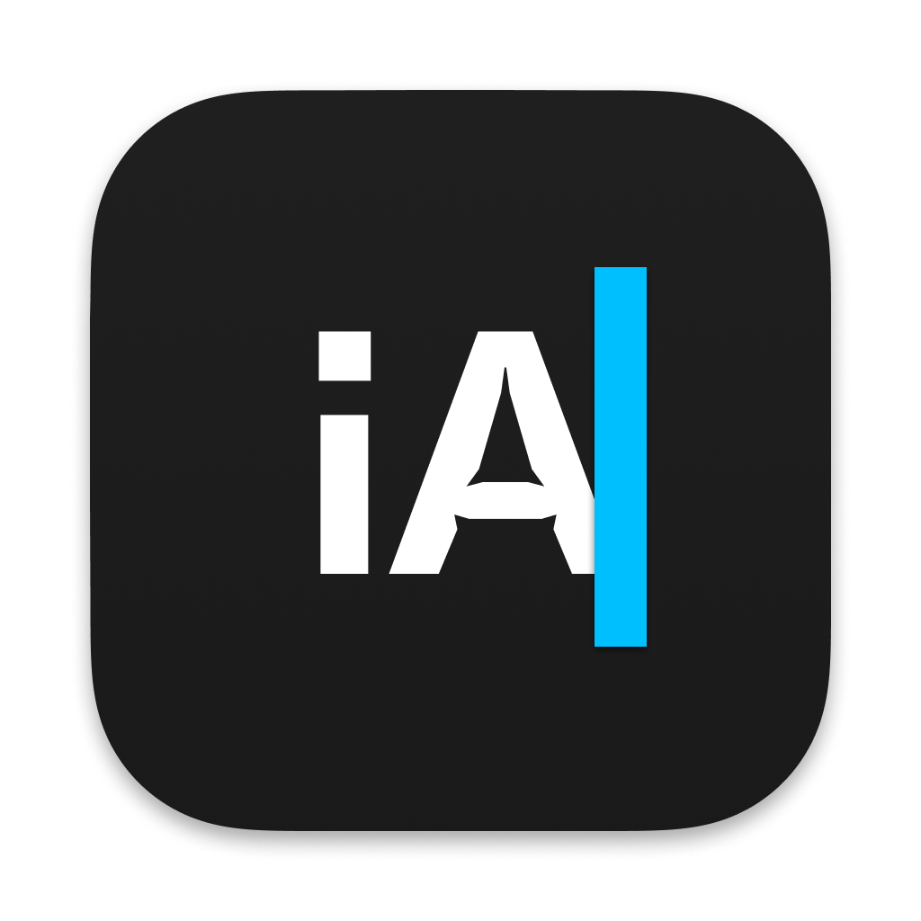 iA Writer dark mode icon