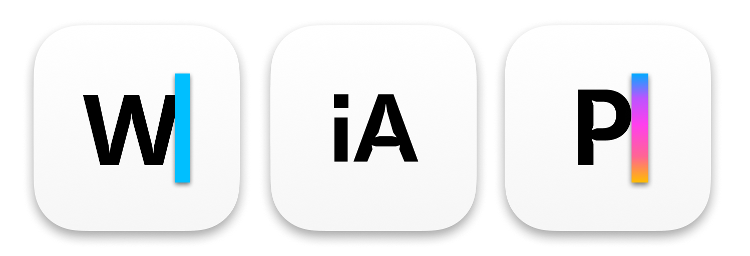 The iA Writer icon written as W|