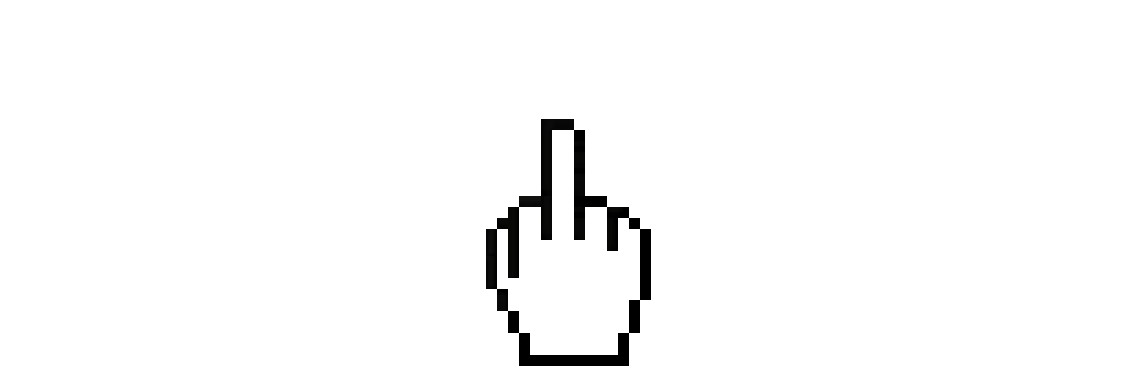 pointer hand three: middle finger for style (well, it's easy to remember like this)