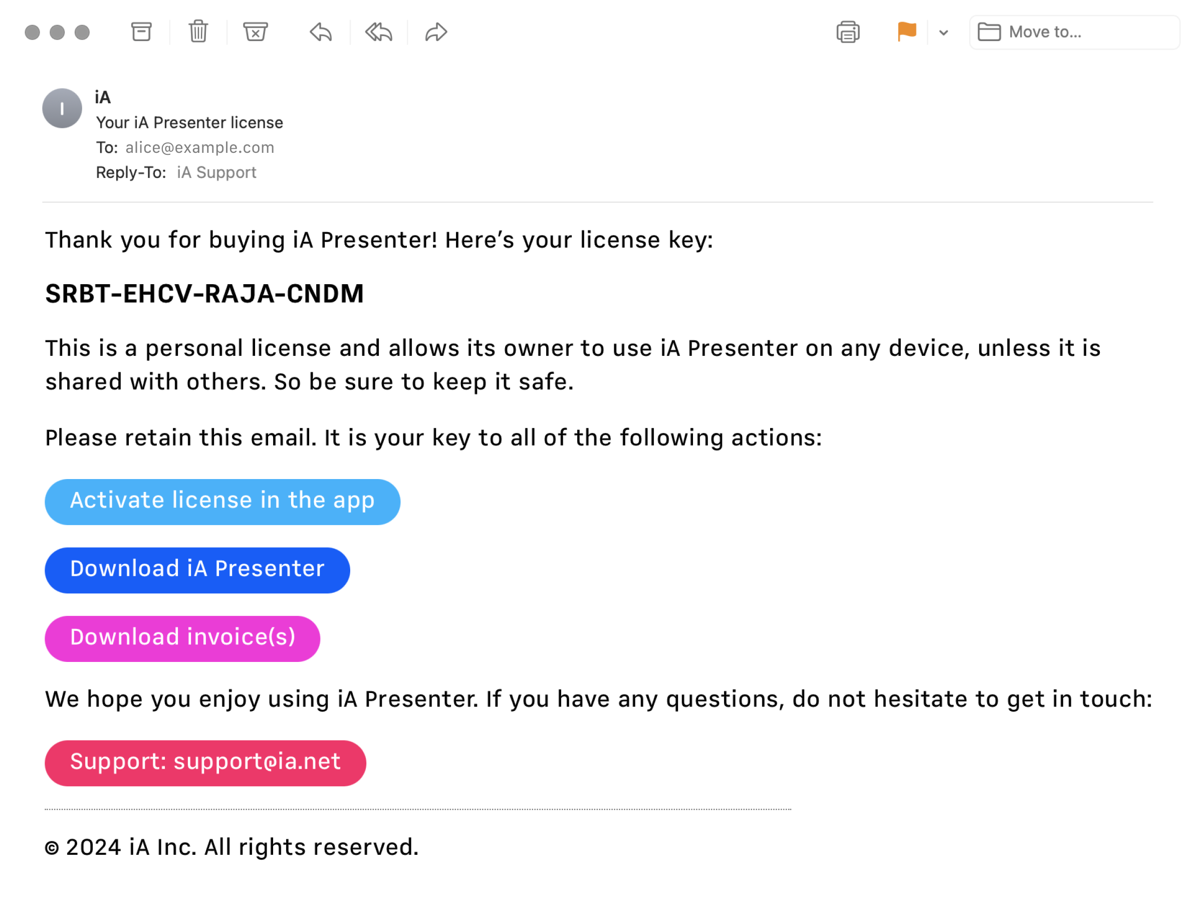 iA Presenter Purchase and Payments