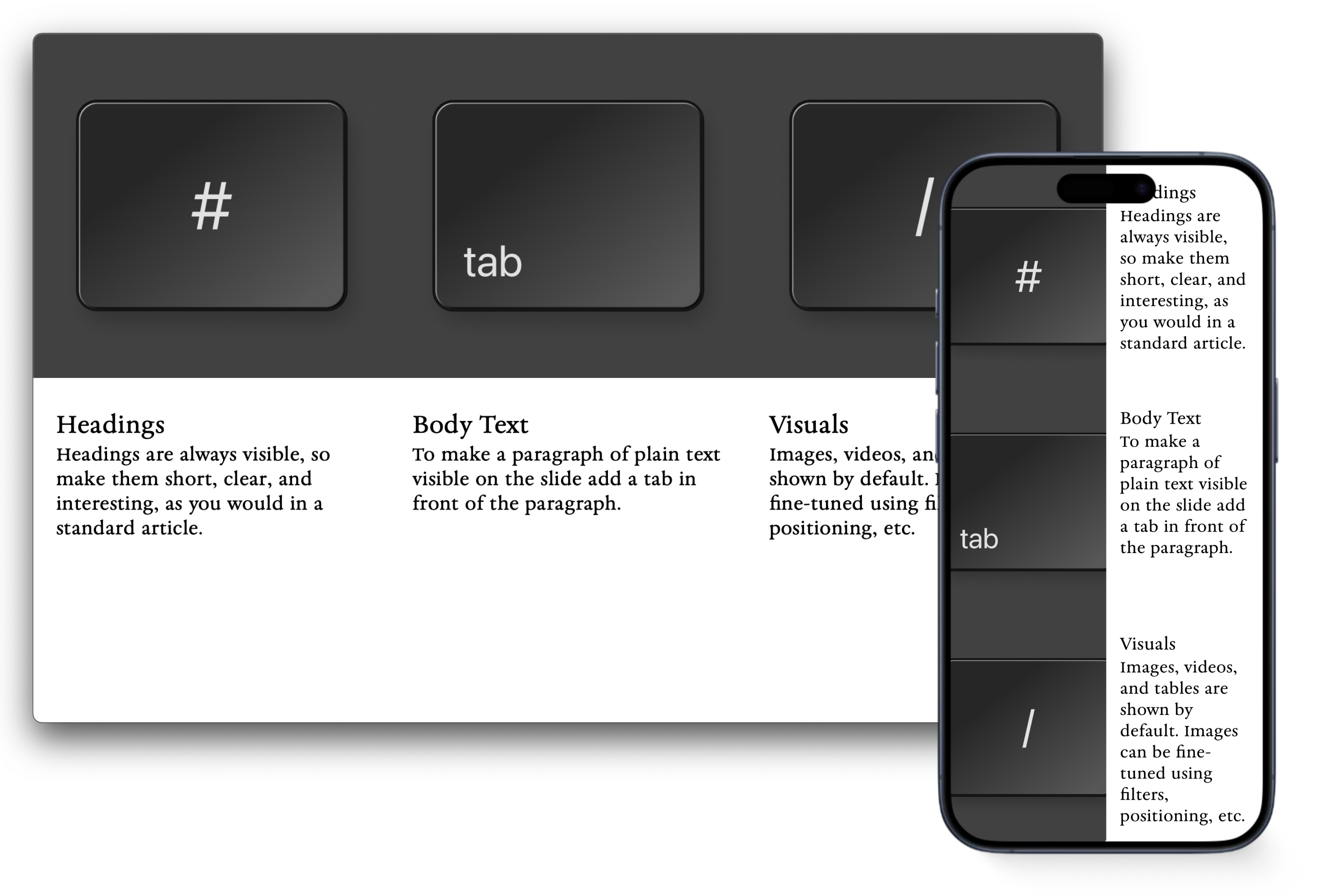 Mosaic Mixed Mobile Dektop Garamond