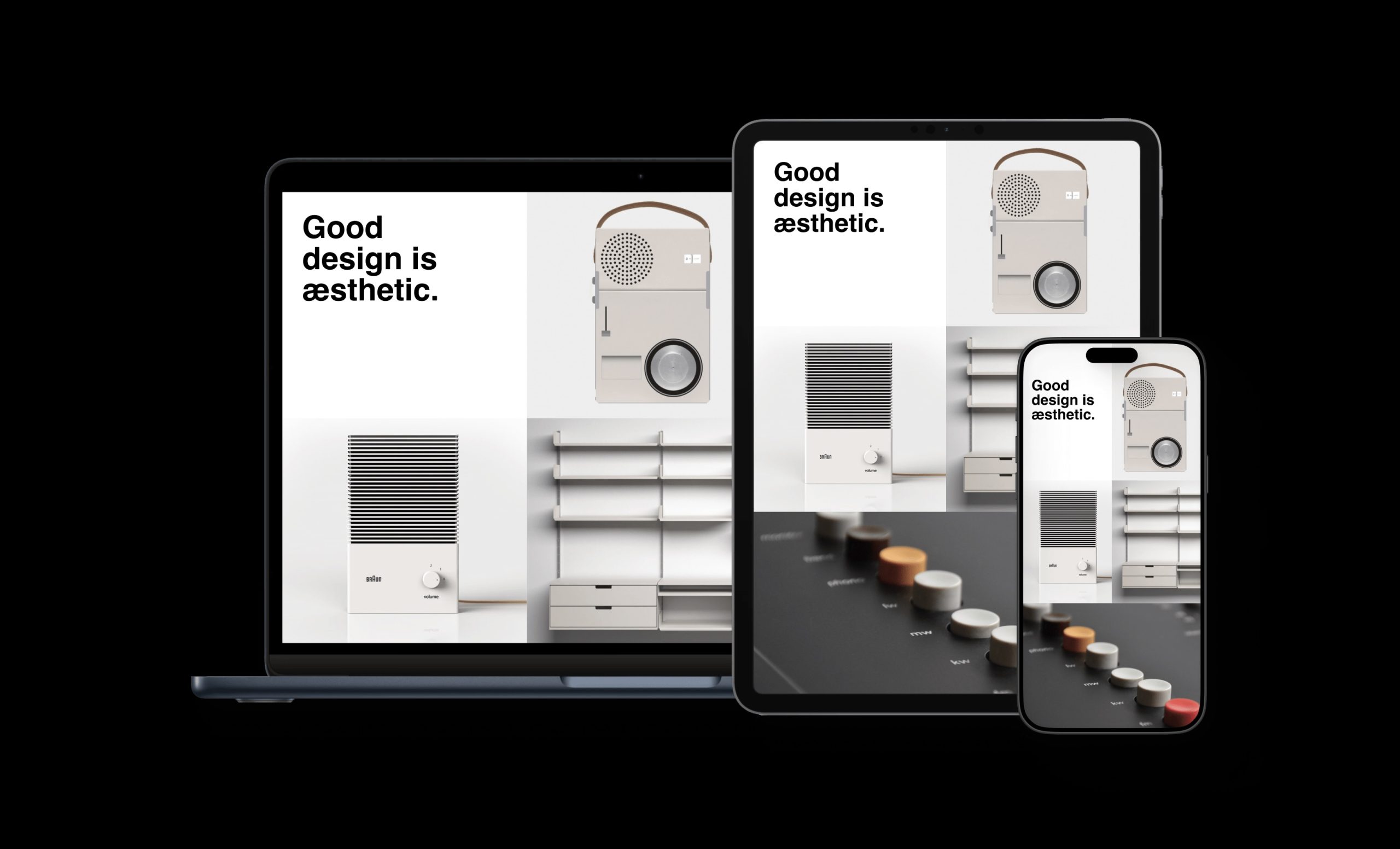 Presentation that adapts to different screens.