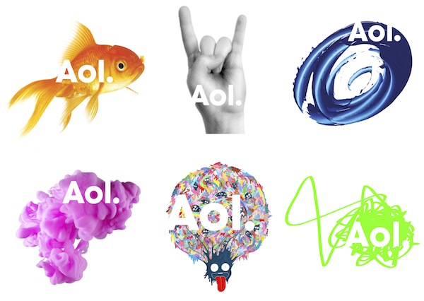 AOL reveals new logos
